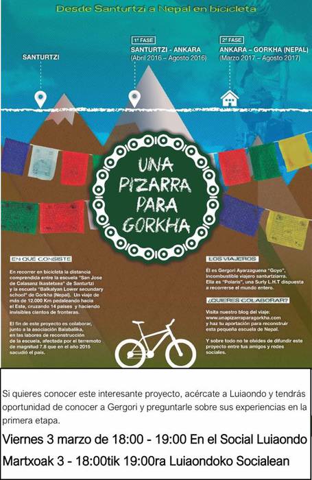 Una pizarra para Gorkha
