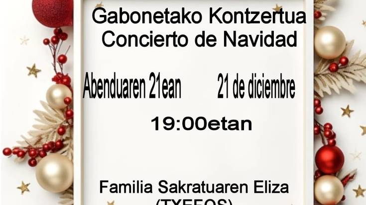 Urduñako abesbatzaren Gabonetako emanaldia