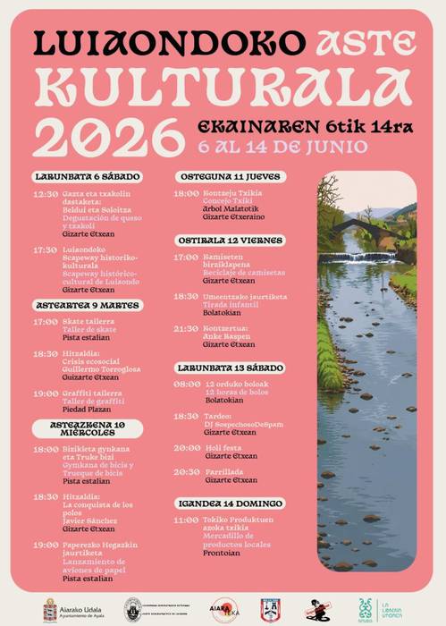 Luiaondoko aste kulturala: larunbata