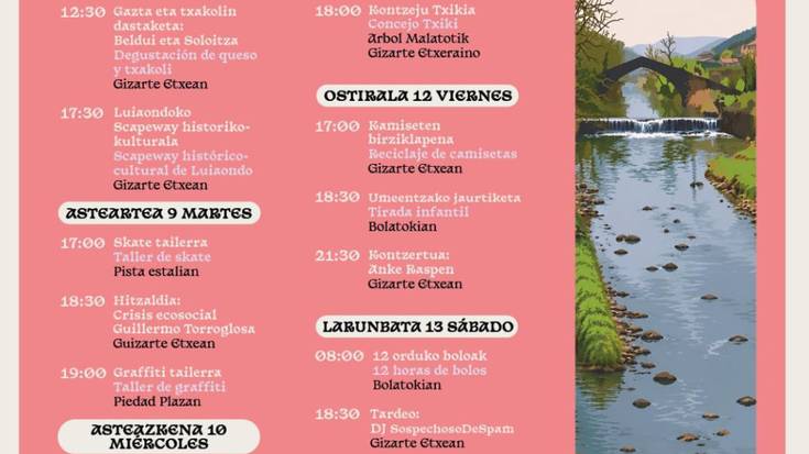 Luiaondoko aste kulturala: larunbata