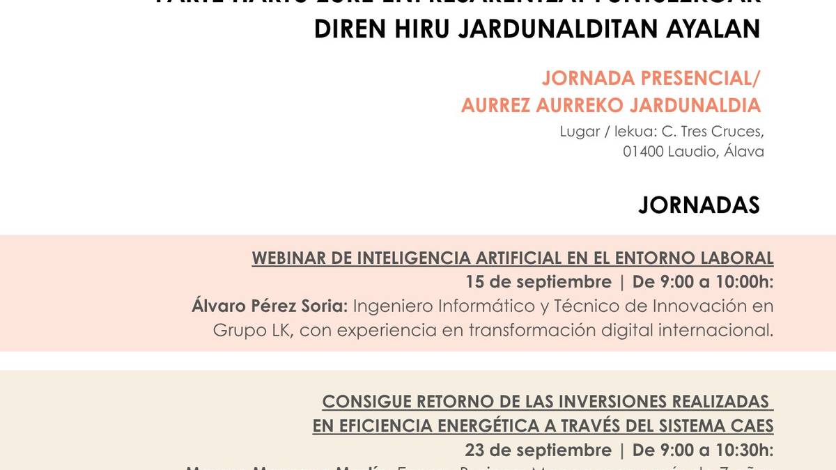 Adimen artifiziala lan eremuan aplikatzeari buruzko webinarra