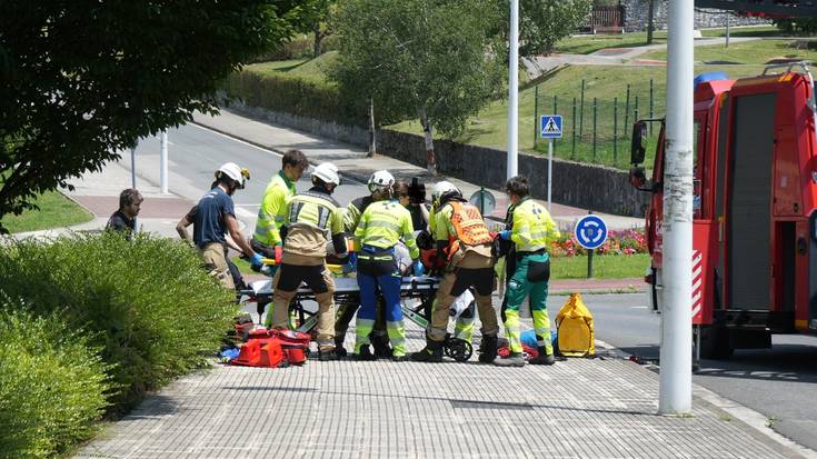 Motor gidari batek istripua izan du Laudion eta ospitalera eraman behar izan dute