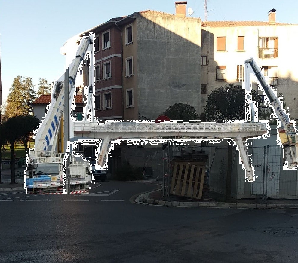 Latiorroko metalezko pasarela Amurrioko errotonda berrian jarriko dute
