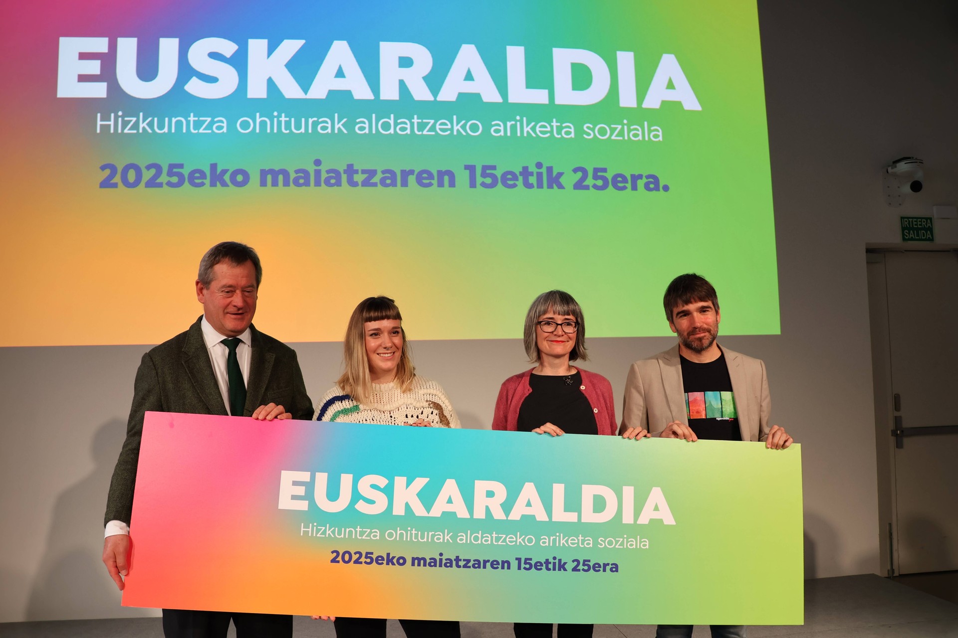 2025eko maiatzaren 15etik 25era izango da hurrengo Euskaraldia