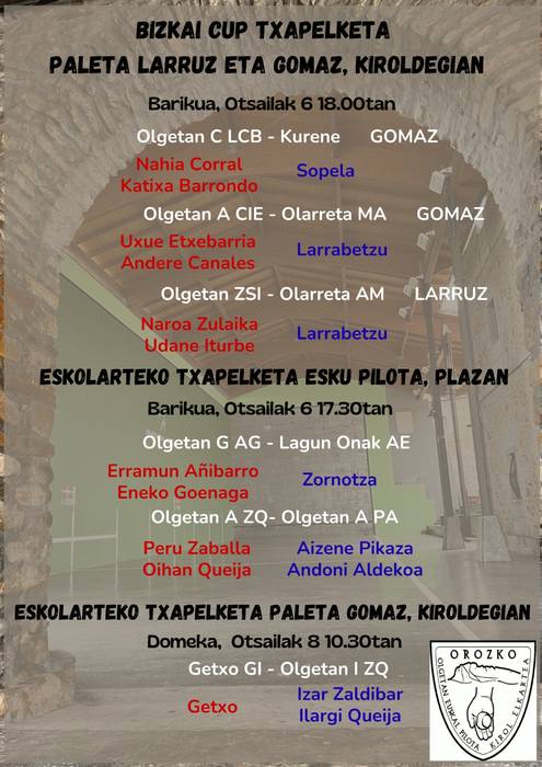 Eskolarteko paleta gomaz txapelketa