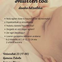 Haurren loari buruzko hitzaldia