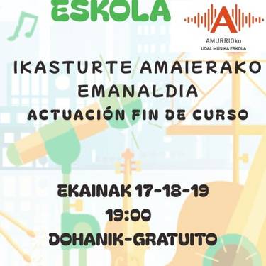 Udal Musika Eskolaren emanaldiak
