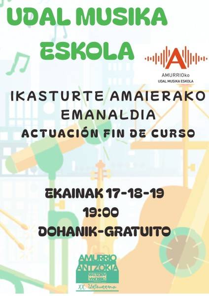 Udal Musika Eskolaren emanaldiak