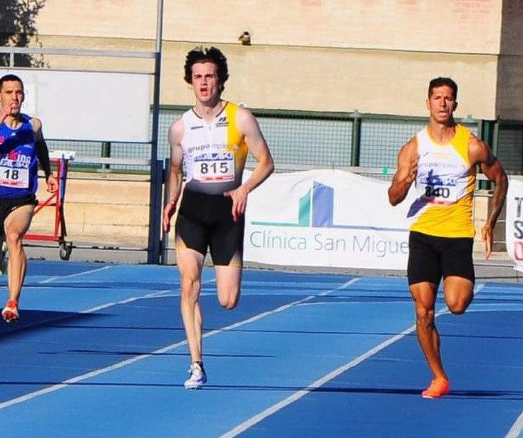 Unax Lekanda 3. sailkatu da Euskadiko Atletismo Txapelketan, 100 metroko diziplinan