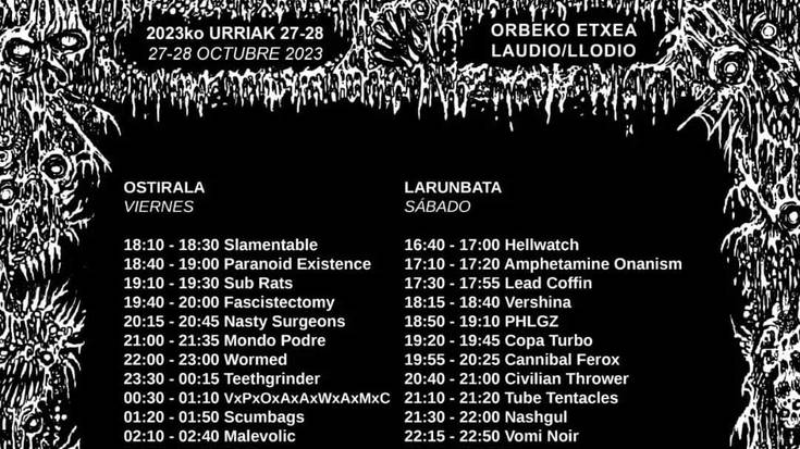 Bilbao Death Fest VII