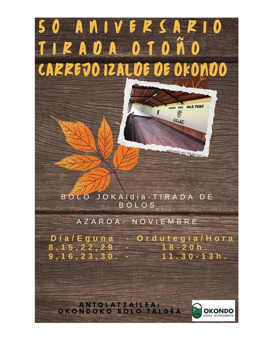 Izalde bolatokiaren 50. urteurrena: Udazkeneko jaurtiketa