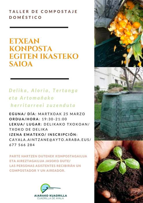 Etxean konposta egiten ikasteko saioa
