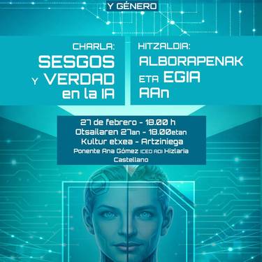 Adimen Artifiziala eta generoari buruzko hitzaldia