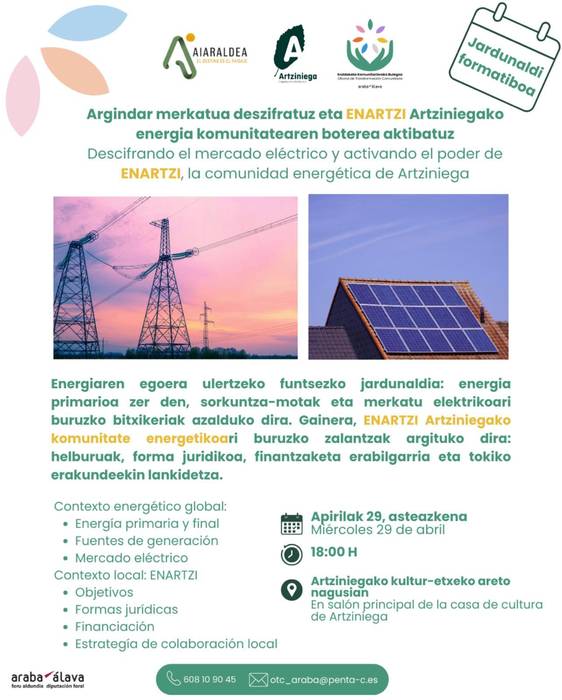 Jardunaldi formatiboa: Enartzi energia komunitatea