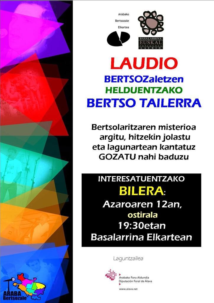 "Laudio bertsozAletzen" ekimena abiatu du Arabako Bertsozale Elkarteak