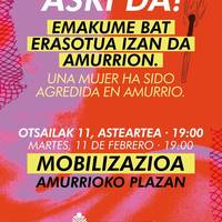 Amurrioko eraso matxista salatzeko mobilizazioa