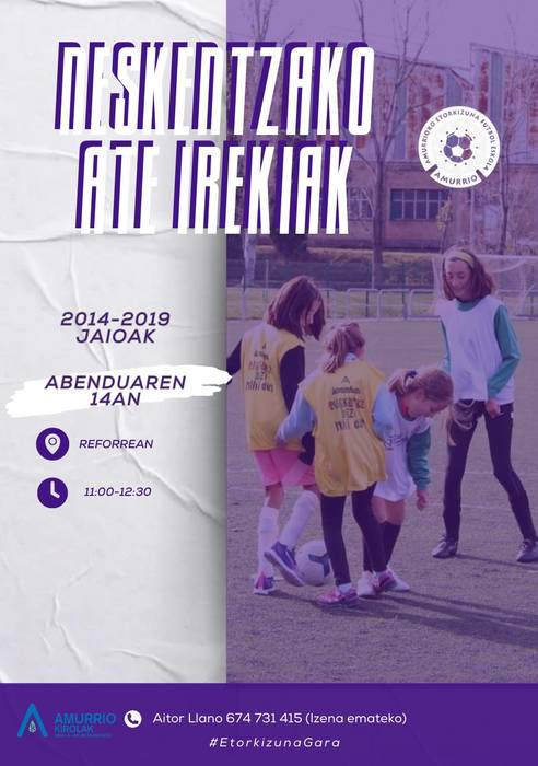 Neskentzako entrenamendu irekia