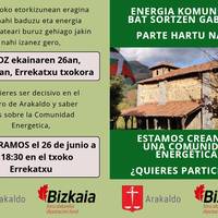 Arakaldoko energia komunitateari buruzko bilera