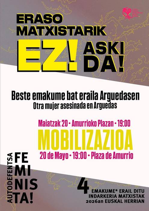 Arguedaseko erailketa matxista salatzeko mobilizazioa