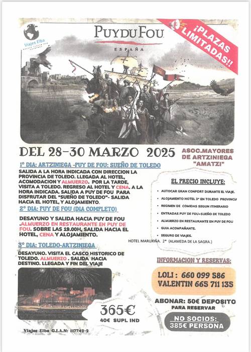 Artziniegako nagusien elkartearen irteera Toledora