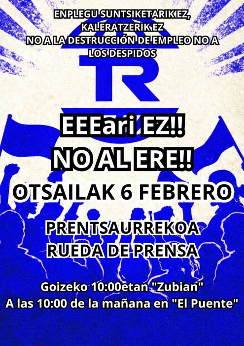 Tubos Reunidoseko langileen prentsaurrekoa