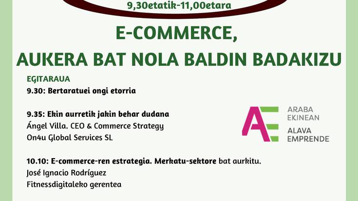 EKIN BREAKFAST “E-commerce, aukera bat nola baldin badakizu” ReforAmurrio Enpresaldean
