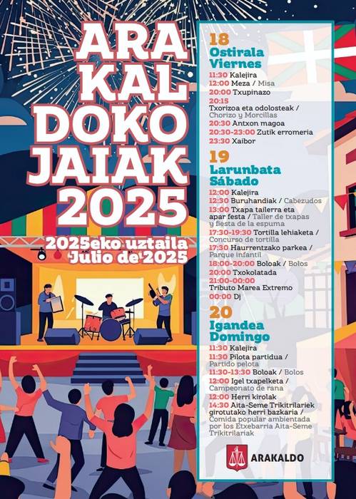 Arakaldoko jaiak: Ostirala