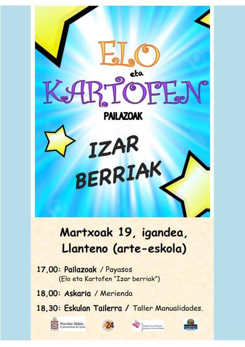 Igande Arratsaldeak Familia: Elo eta Kartofen pailazoak