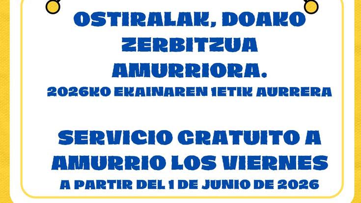 Amurrioko Udalak doako taxi zerbitzua jarri du martxan, azokak irauten duen egunetan kontzejuak hirigunera hurbiltzeko