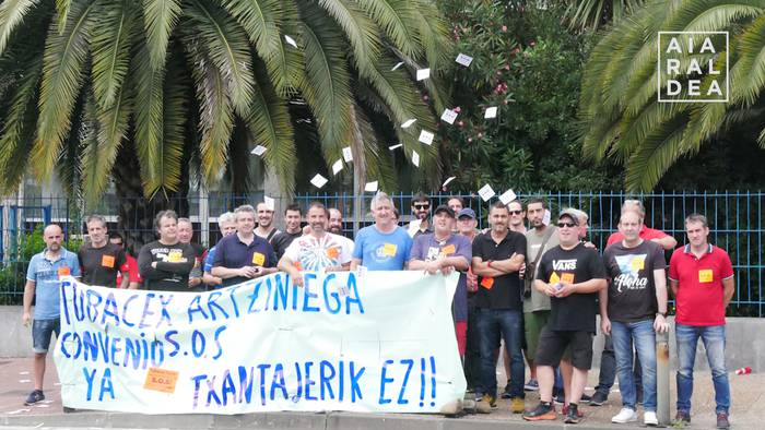 Tubacex Taylor enpresako langileek greba mugagabera joko dute bihar, 13 urtetan ez delako berritu euren lan hitzarmena