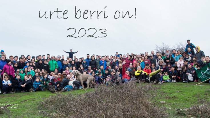 Peñalban agurtu zuten urtea Ganzorrotz mendi taldekoek