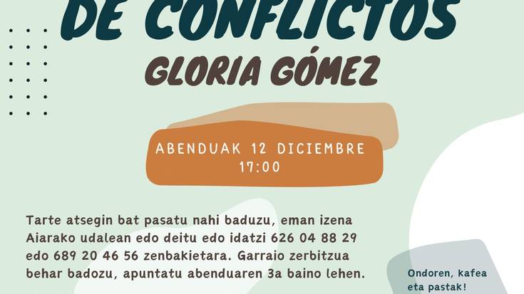 Gatazken kudeaketari buruzko hitzaldia