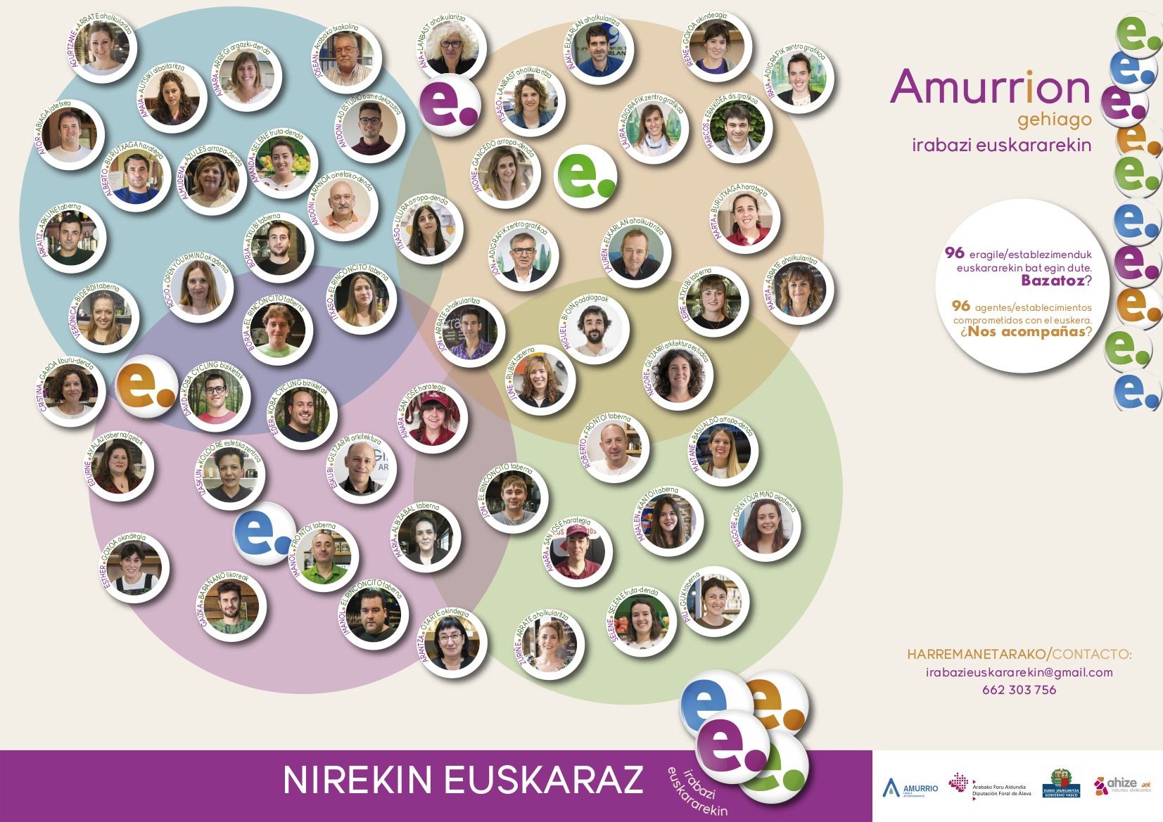 Euskara sustatzeko hiztegia banatu dute Amurrioko 74 establezimendutan