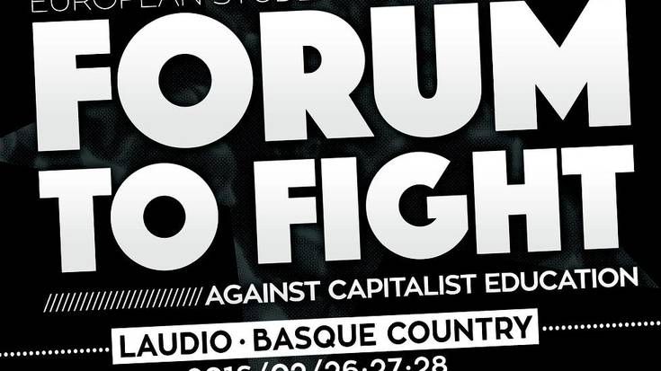 Forum To Fight ikasleen nazioarteko foroaren egitaraua aurkeztu dute