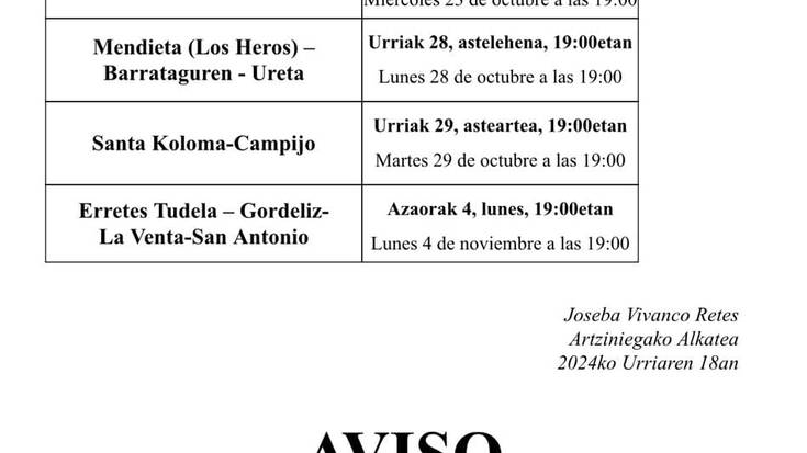 Erretes Tudela, Gordeliz eta La Ventako auzo bilera