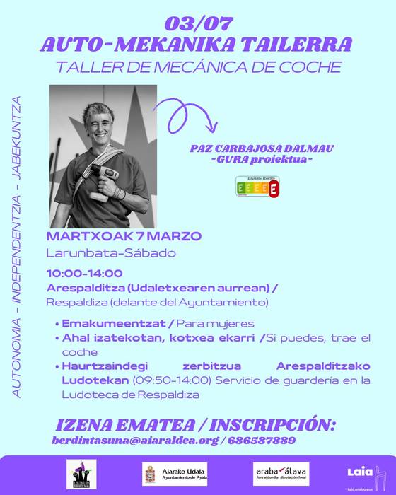 Auto-mekanika tailerra emakumeentzat