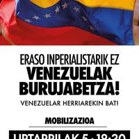 Venezuelak burujabetza, eraso inperialistarik ez!