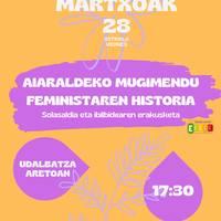 'Aiaraldeko Mugimendu Feministaren ibilbidea'