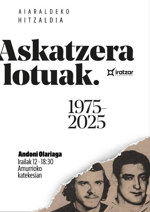 'Askatzera lotuak' hitzaldia