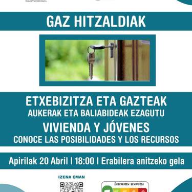 “Etxebizitza eta gazteak: Aukerak eta baliabideak ezagutu”
