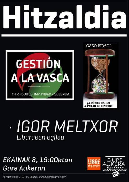 Igor Meltxorren liburuen aurkezpena