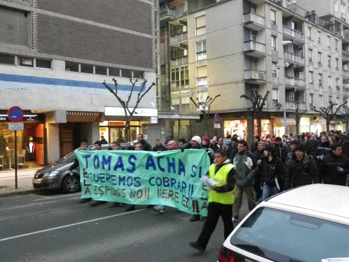 Urtebeteko kartzela zigorra ELAko 2 kiderentzat Tomas Acha enpresako gatazkaren harira