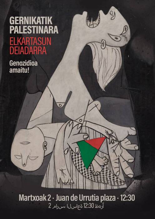'Gernikatik Palestinara, genozidioa gelditu!'
