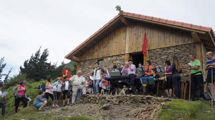 Gaur eskainiko dute Ganekogortan grabatutako ETB1eko "Gailurra martxan" programa