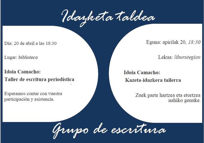 Idazketa tailerra