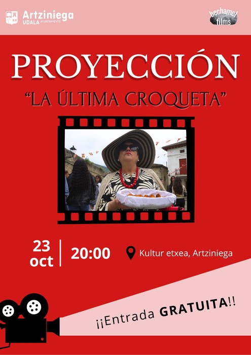 "La última croqueta" filmaren proiekzioa