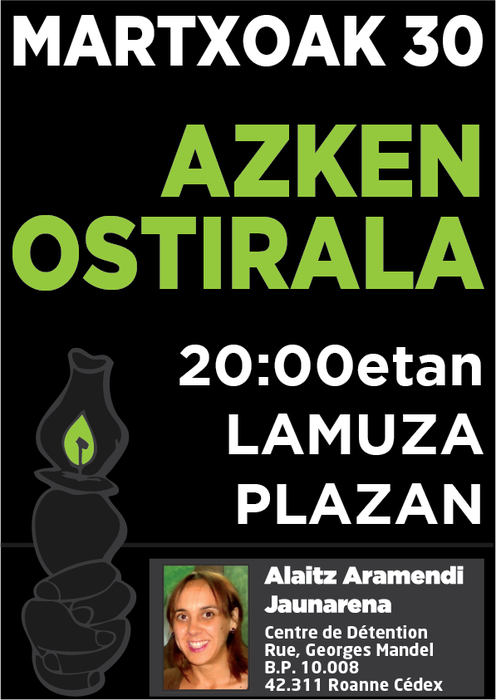 Euskal preso politiko eta errefuxiatuen aldeko elkarretaratzea