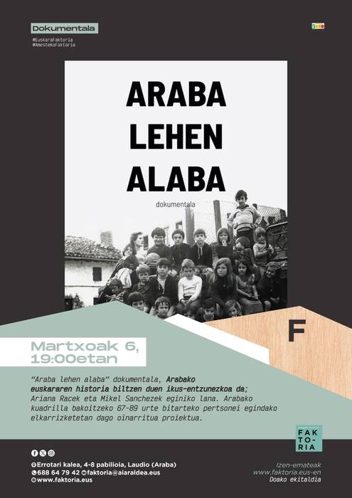 "Araba lehen alaba" dokumentalaren aurkezpena