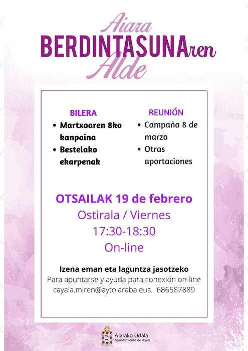 Aiara berdintasunaren alde