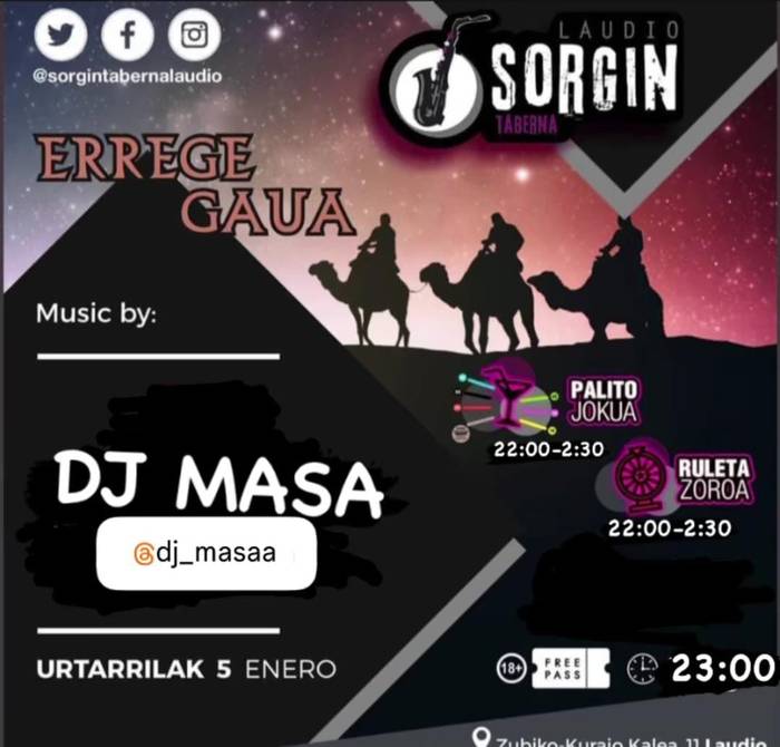 Errege gaua: DJ Masa